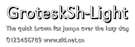 GroteskSh-Light.ttf字體轉換器圖片
