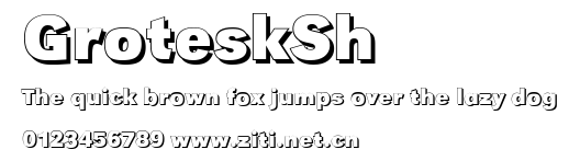 GroteskSh.ttf字體轉換器圖片