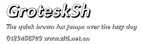 GroteskSh.ttf字體轉換器圖片
