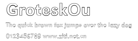 GroteskOu.ttf字體轉換器圖片
