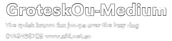 GroteskOu-Medium.ttf字體轉換器圖片