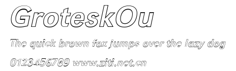 GroteskOu.ttf字體轉換器圖片