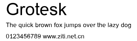 Grotesk.ttf字體轉換器圖片
