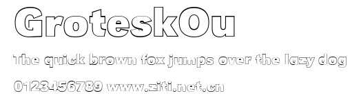 GroteskOu.ttf字體轉換器圖片