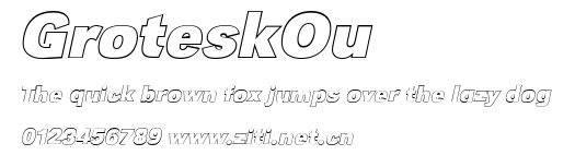 GroteskOu.ttf字體轉換器圖片