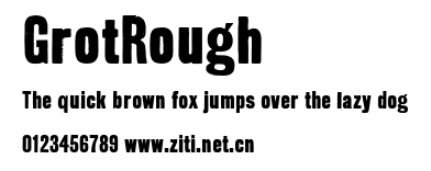 GrotRough.ttf字體轉換器圖片