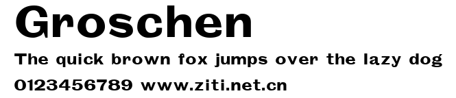 Groschen.ttf字體轉換器圖片