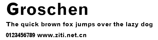 Groschen.ttf字體轉換器圖片