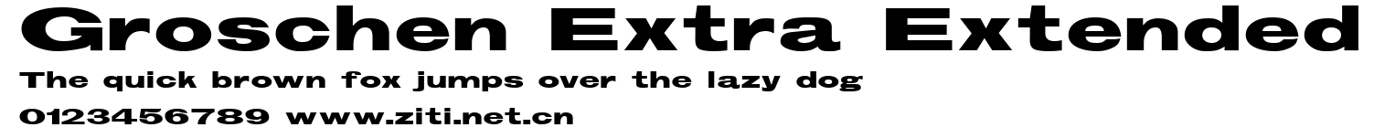 Groschen Extra Extended.ttf字體轉換器圖片