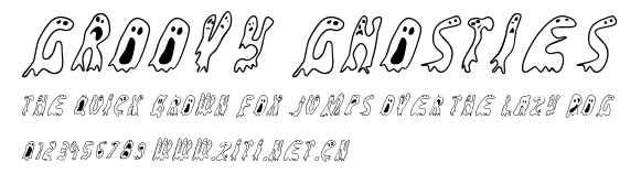 Groovy Ghosties.ttf字體轉換器圖片