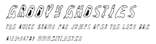 GroovyGhosties.ttf字體轉換器圖片