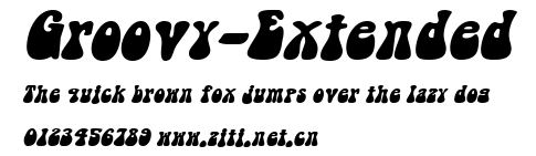 Groovy-Extended.ttf字體轉換器圖片
