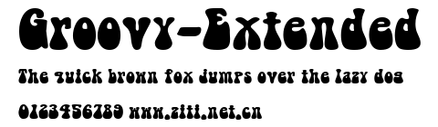 Groovy-Extended.ttf字體轉換器圖片