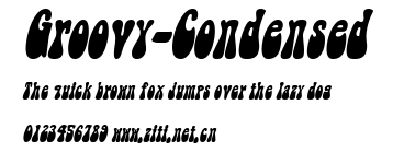 Groovy-Condensed.ttf字體轉換器圖片