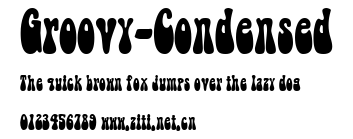 Groovy-Condensed.ttf字體轉換器圖片