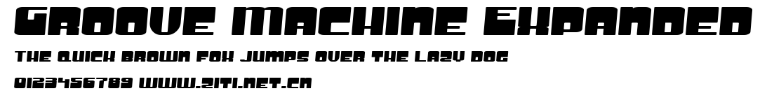 Groove Machine Expanded.ttf字體轉換器圖片
