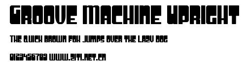 Groove Machine Upright.ttf字體轉換器圖片