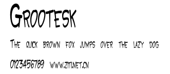 Grootesk.ttf字體轉換器圖片