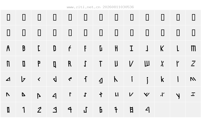 字符映射圖