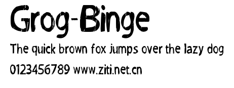 Grog-Binge.ttf字體轉換器圖片