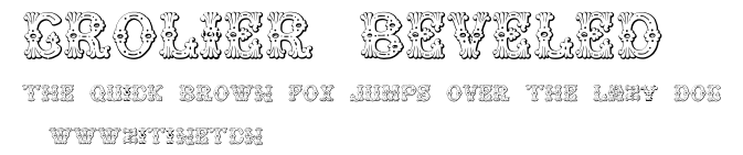 Grolier Beveled.ttf字體轉換器圖片