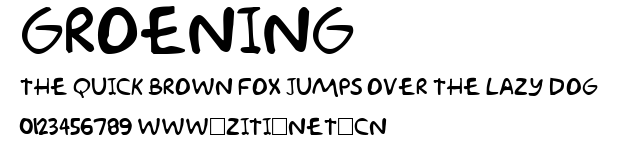 Groening.ttf字體轉換器圖片
