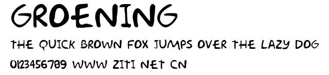 Groening.ttf字體轉換器圖片