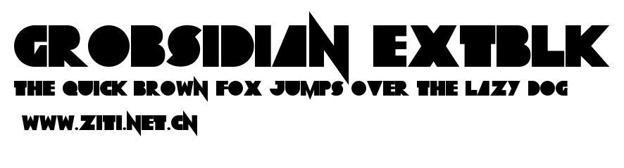 Grobsidian ExtBlk.ttf字體轉換器圖片