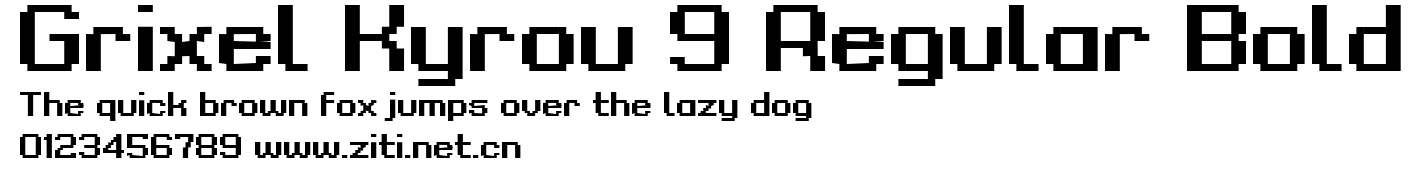 Grixel Kyrou 9 Regular Bold.ttf
