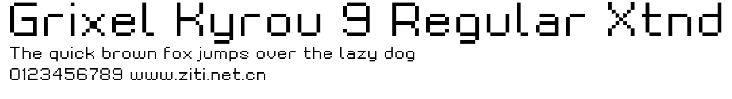 Grixel Kyrou 9 Regular Xtnd.ttf