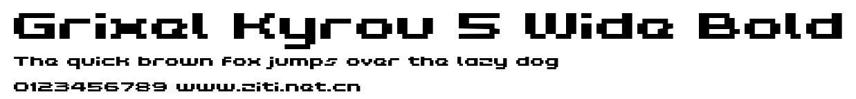 Grixel Kyrou 5 Wide Bold.ttf
