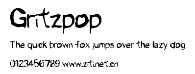 Gritzpop.ttf字體轉換器圖片