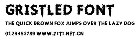 Gristled Font.ttf字體轉換器圖片
