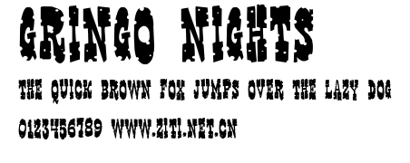 Gringo Nights.ttf字體轉換器圖片