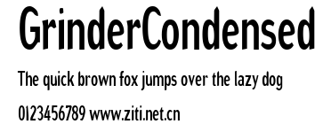 GrinderCondensed.ttf字體轉換器圖片