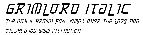 Grimlord Italic.ttf字體轉換器圖片