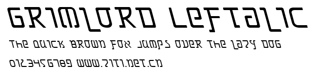 Grimlord Leftalic.ttf字體轉換器圖片