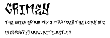 Grimey.ttf字體轉換器圖片