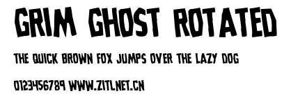 Grim Ghost Rotated.ttf字體轉換器圖片