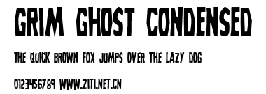 Grim Ghost Condensed.ttf字體轉換器圖片