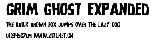 Grim Ghost Expanded.ttf字體轉換器圖片