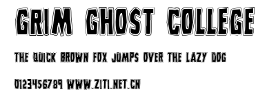 Grim Ghost College.ttf字體轉換器圖片