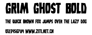 Grim Ghost Bold.ttf字體轉換器圖片