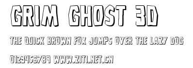 Grim Ghost 3D.ttf字體轉換器圖片