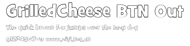 GrilledCheese BTN Out.ttf字體轉換器圖片