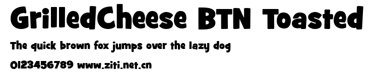 GrilledCheese BTN Toasted.ttf字體轉換器圖片