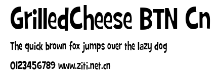 GrilledCheese BTN Cn.ttf字體轉換器圖片