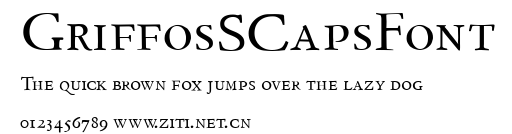 GriffosSCapsFont.ttf字體轉換器圖片