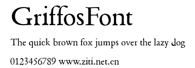 GriffosFont.ttf字體轉換器圖片