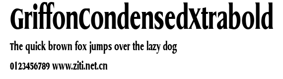 GriffonCondensedXtrabold.ttf字體轉換器圖片